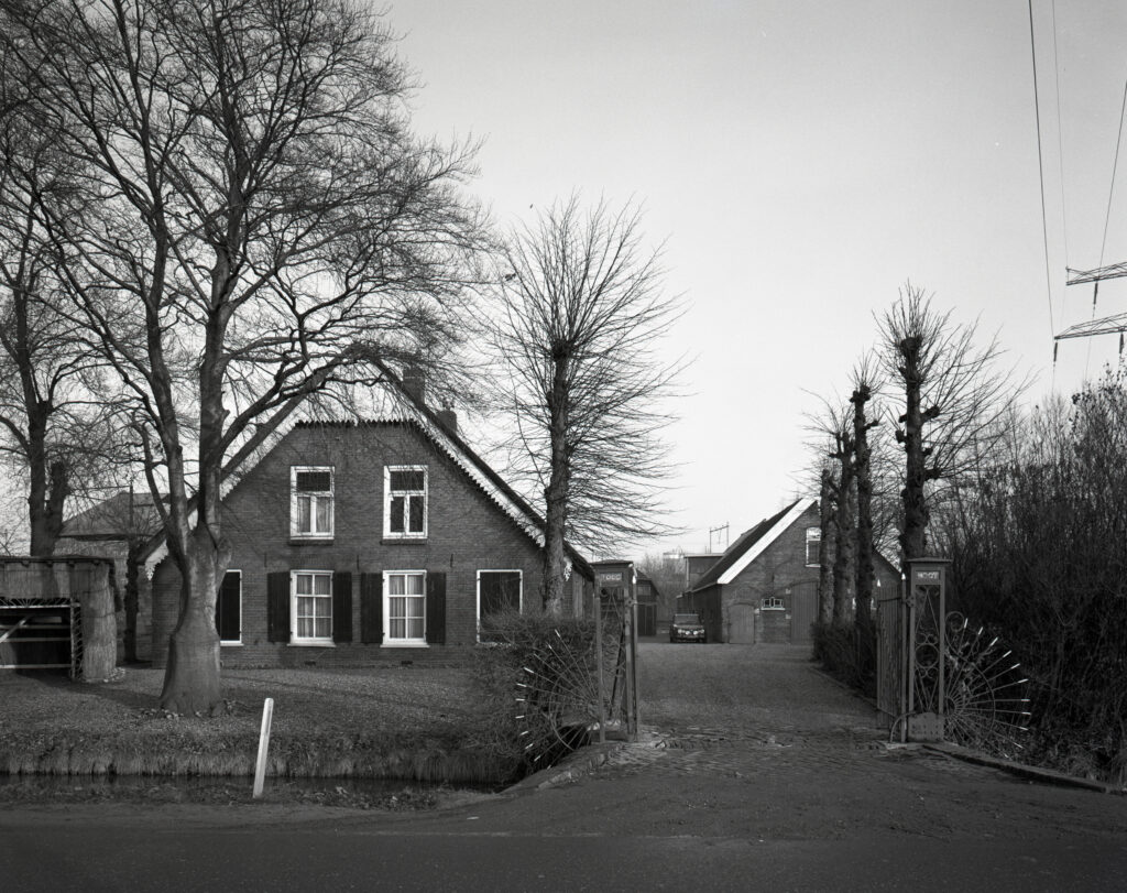 Historisches Foto des Bauernbetriebs auf Roodnoot